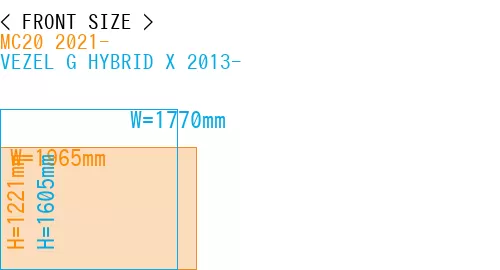 #MC20 2021- + VEZEL G HYBRID X 2013-
